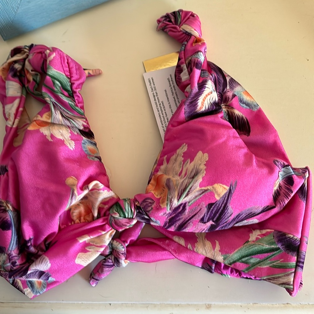 Patbo knotted bikini top. New with tags